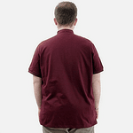 Бордо тениска с поло яка