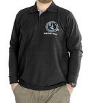 Черна блуза с яка и копчета "Sailing Crew"