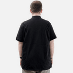 Черна тениска с поло яка