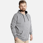 Суичър с качулка Interlok - светлосив