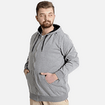 Суичър с качулка Interlok - светлосив