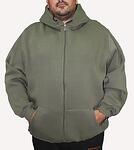 Тъмнозелен суичър с качулка