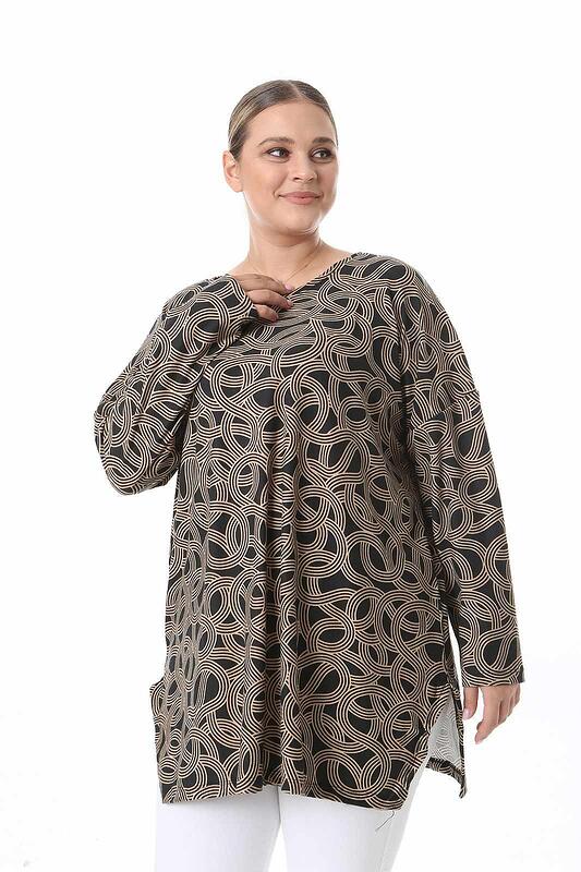 Блуза с ефект спирала