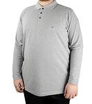 Сива блуза с яка и копчета "Mont"