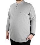 Блуза с яка и малка емблема,бордо-Copy