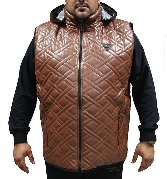 Кожена грейка - кафява