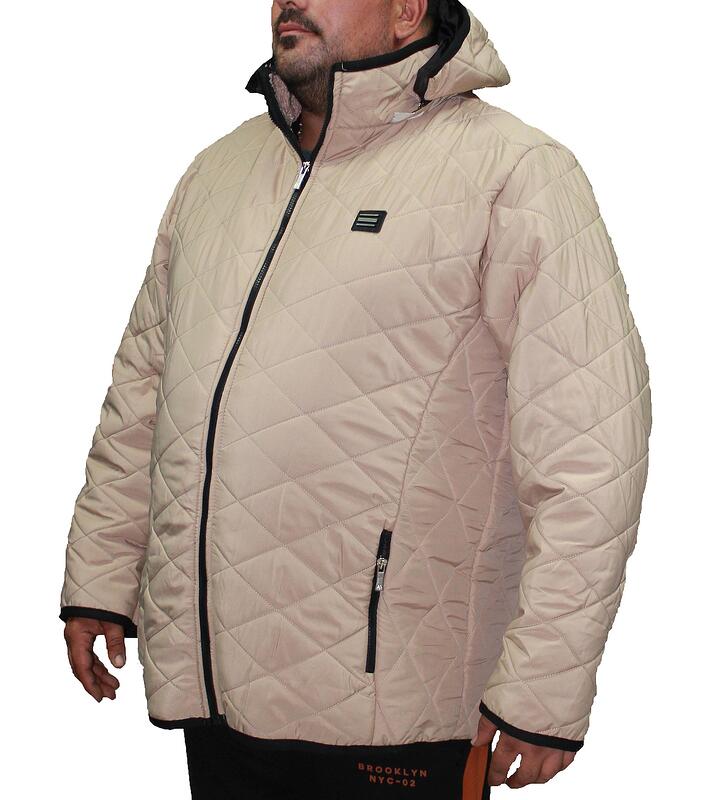 Бежово яке с каракул