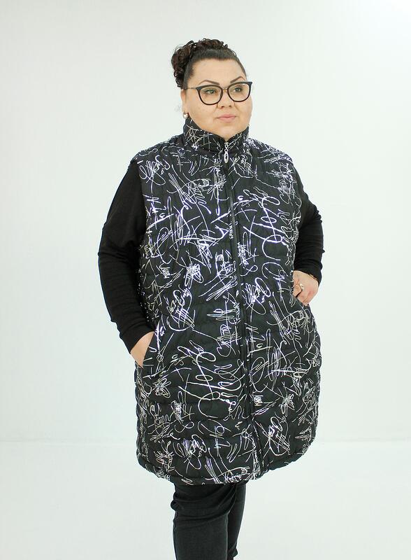 Черна грейка със сребърен ефект