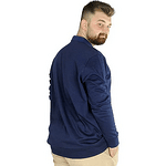 Блуза с яка и копчета в цвят Indigo