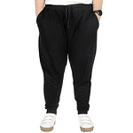 Памучно мъжко спортно долнище, черно