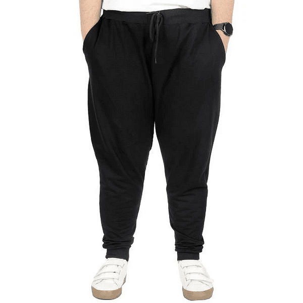 Памучно мъжко спортно долнище, черно