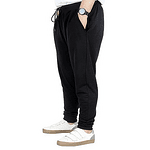 Памучно мъжко спортно долнище, черно