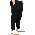 Памучно мъжко спортно долнище, черно