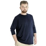 Памучна блуза, тъмносиня