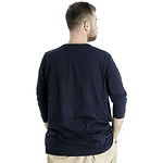 Памучна блуза, тъмносиня