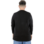 Памучна блуза, черна