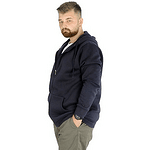 Ватиран мъжки суичър , тъмносин