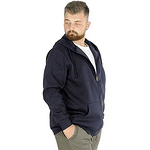 Ватиран мъжки суичър , тъмносин