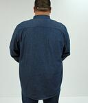 Мъжка дънкова риза, тъмносиня