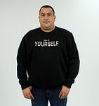 Ватирана спортна блуза YOURSELF,черна