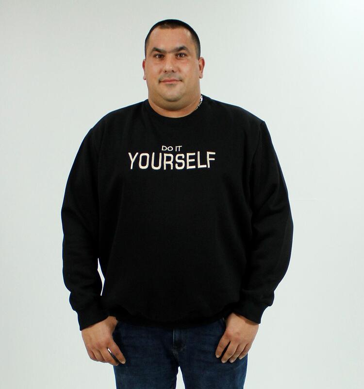 Ватирана спортна блуза YOURSELF,черна