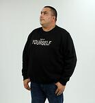 Ватирана спортна блуза YOURSELF,черна