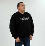 Ватирана спортна блуза YOURSELF,черна