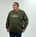 Ватирана спортна блуза YOURSELF,зелена