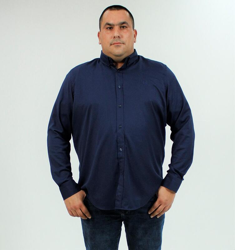 Памучна риза, тъмносиня