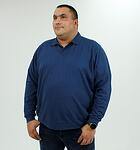 Вафлена блуза с яка и копчета,Indigo