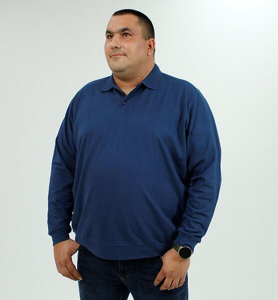 Вафлена блуза с яка и копчета,Indigo