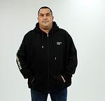 Ватиран спортен суичър с надписи