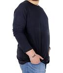 Блуза с дълъг ръкав, синя