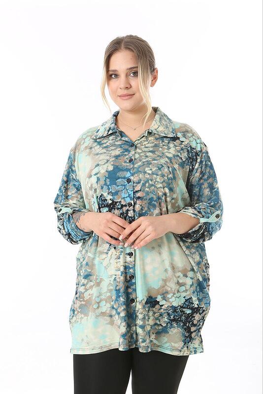 Дамска еластична риза, морско дъно