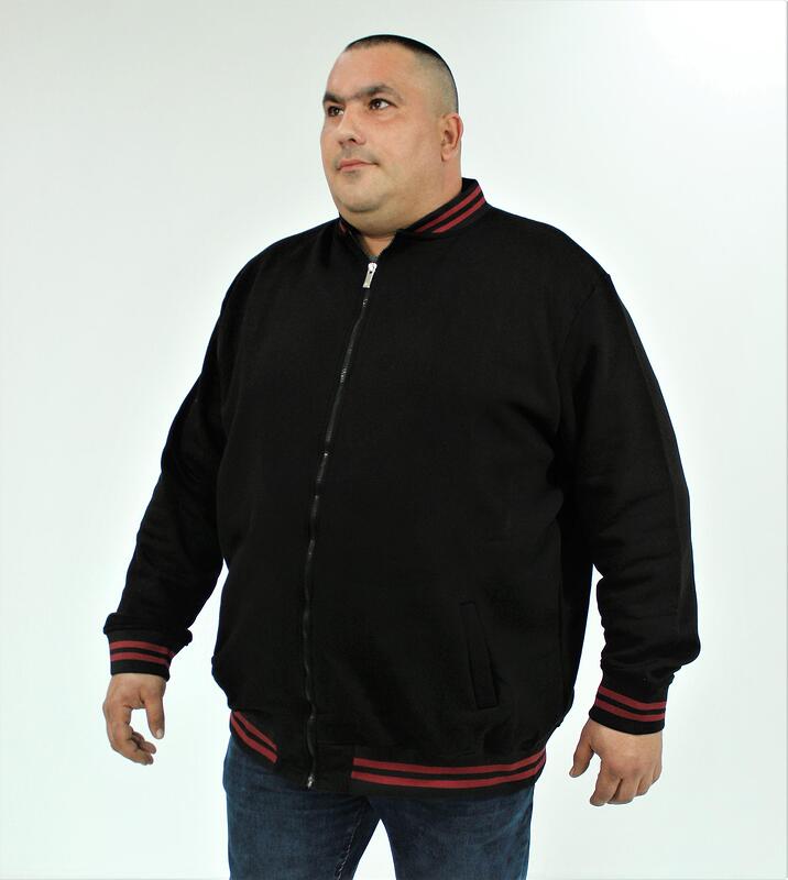 Ватирано спортно горнище, черно