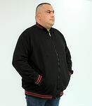 Ватирано спортно горнище, черно