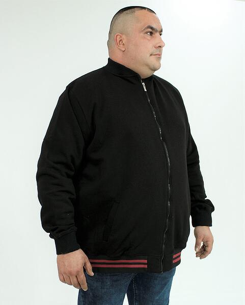 Ватирано спортно горнище, черно