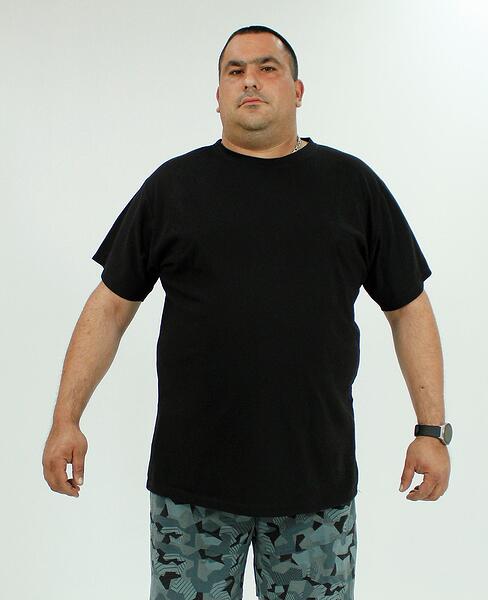 Мъжка тениска 100% памук, черна