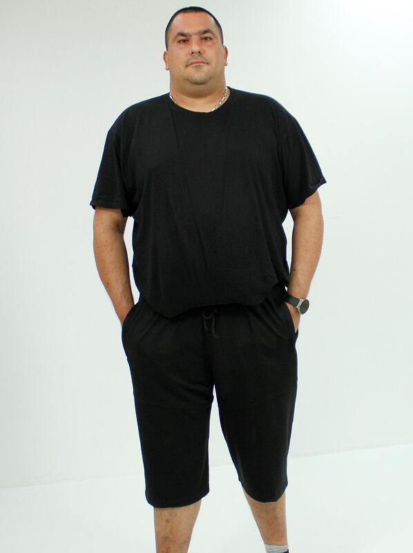 Мъжки спортни панталони 7/8, черни