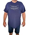 Тениска голям размер "Real Vibes"