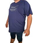 Тениска голям размер "Real Vibes"