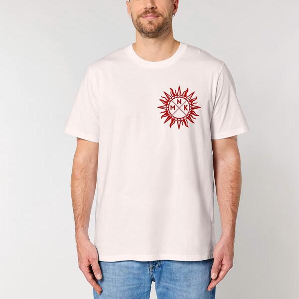 Saruwa2♡ Monokrom - Tricou alb Off-White Soare (unisex)