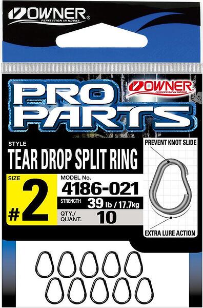 Owner Hooks Tear Drop Split Ring
