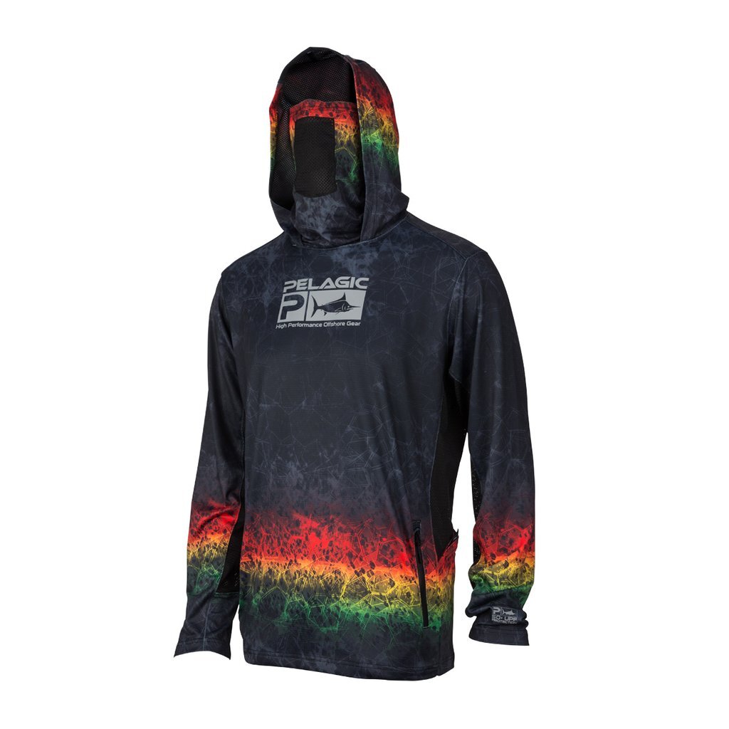 Pelagic Exo-Tech Hooded Fishing Shirt Black