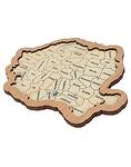 Puzzle din lemn cu harta Romaniei