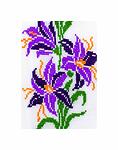 Ie traditionala - flori violet