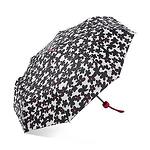 Дамски бял чадър с черни цветя BENETTON