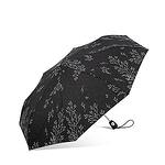 Дамски черен чадър на цветя PIERRE CARDIN