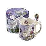 Чаша за кафе/чай с лъжичка - колекция ЛАВАНДУЛА, 952761