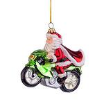 Стъклена играчка Дядо Коледа с мотор